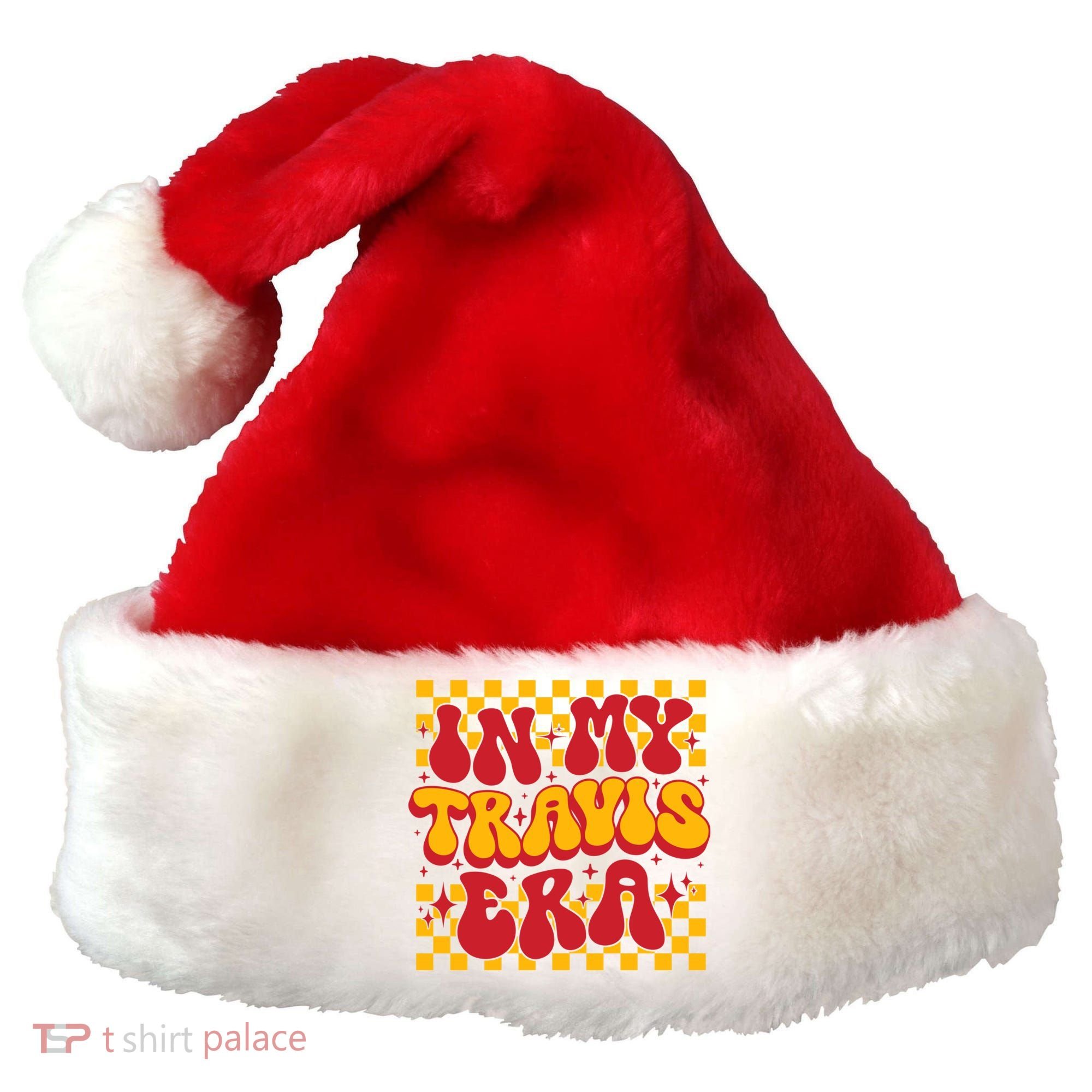 In My Travis Era Retro Groovy Santa Hat