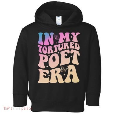 In My Tortured Poet Era Groovy Toddler Hoodie