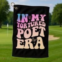 In My Tortured Poet Era Groovy Golf Towel thumb 1