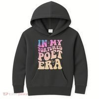In My Tortured Poet Era Groovy Kids Hoodie thumb 0