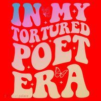 In My Tortured Poet Era Groovy Santa Hat thumb 1