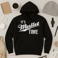 It's Mullet Time, Funny Redneck Mullet Hoodie thumb 3