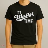 It's Mullet Time, Funny Redneck Mullet T-Shirt thumb 3