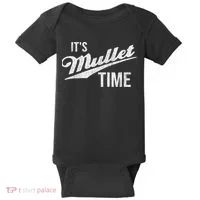 It's Mullet Time, Funny Redneck Mullet Baby Bodysuit thumb 0