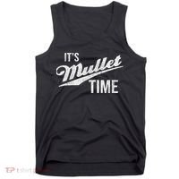 It's Mullet Time, Funny Redneck Mullet Tank Top thumb 0