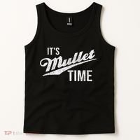 It's Mullet Time, Funny Redneck Mullet Tank Top thumb 2