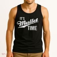 It's Mullet Time, Funny Redneck Mullet Tank Top thumb 3