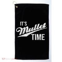 It's Mullet Time, Funny Redneck Mullet Golf Towel thumb 0