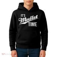 It's Mullet Time, Funny Redneck Mullet Kids Hoodie thumb 4