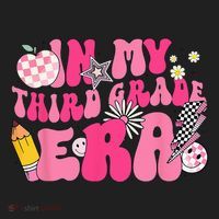In My Third Grade Era Back To School 3rd Grade Retro Groovy Tumbler thumb 3