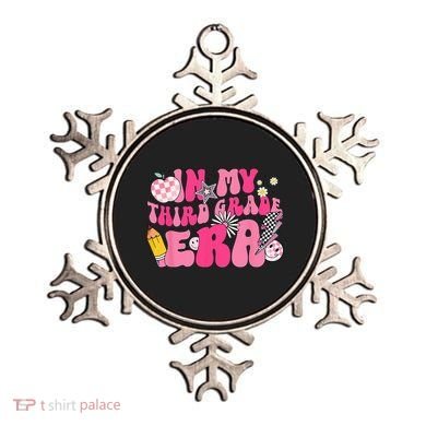 In My Third Grade Era Back To School 3rd Grade Retro Groovy Ornament