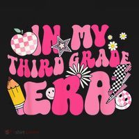 In My Third Grade Era Back To School 3rd Grade Retro Groovy Ornament thumb 1