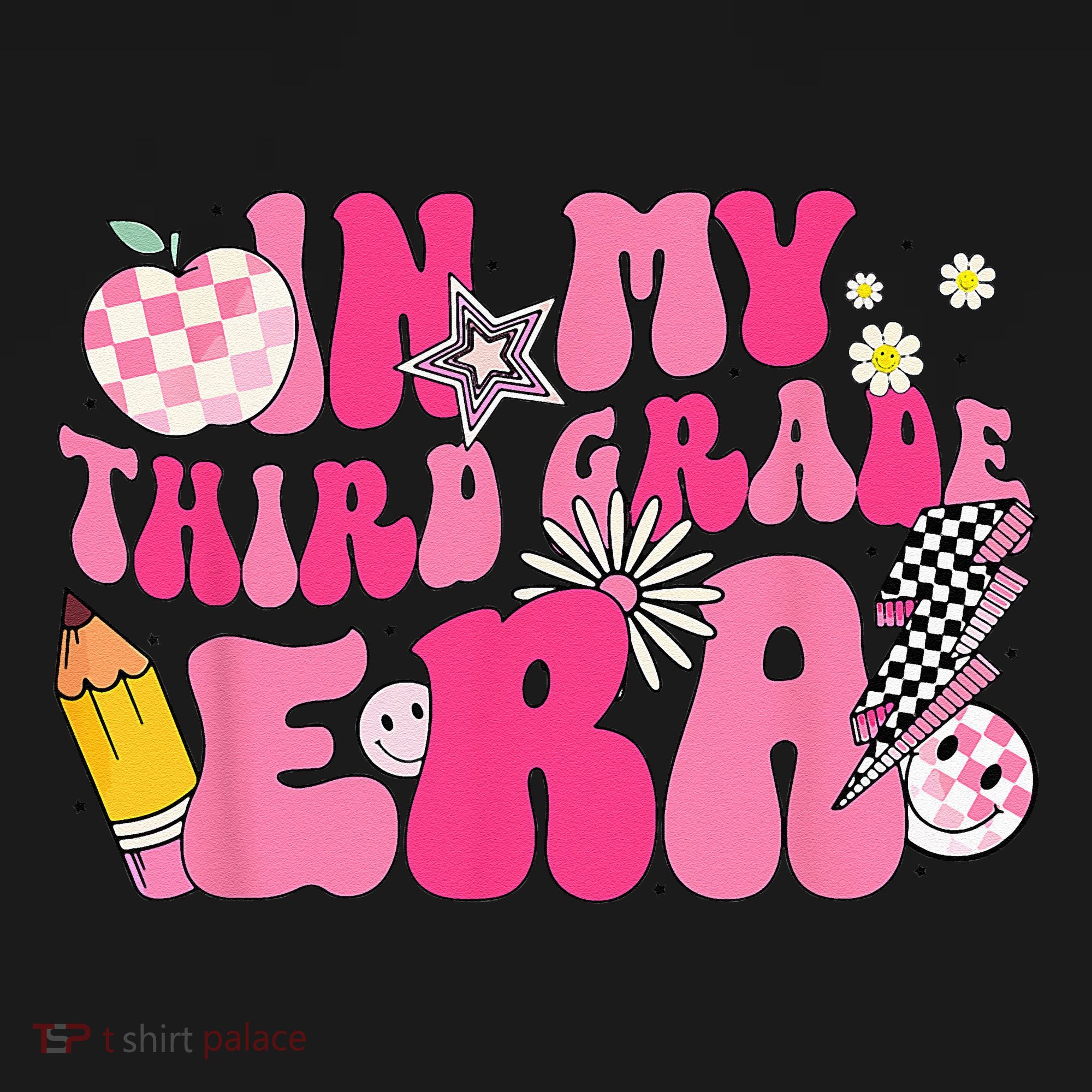 In My Third Grade Era Back To School 3rd Grade Retro Groovy Ornament