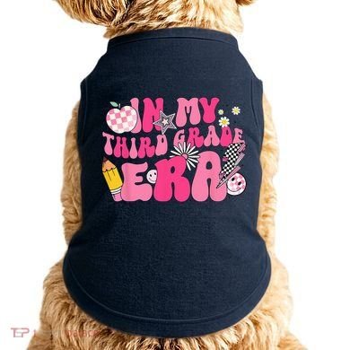In My Third Grade Era Back To School 3rd Grade Retro Groovy Doggie Tank