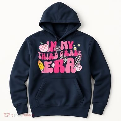 In My Third Grade Era Back To School 3rd Grade Retro Groovy Hoodie