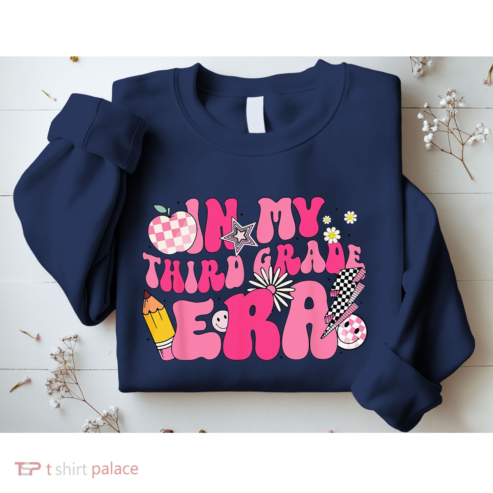 In My Third Grade Era Back To School 3rd Grade Retro Groovy Sweatshirt