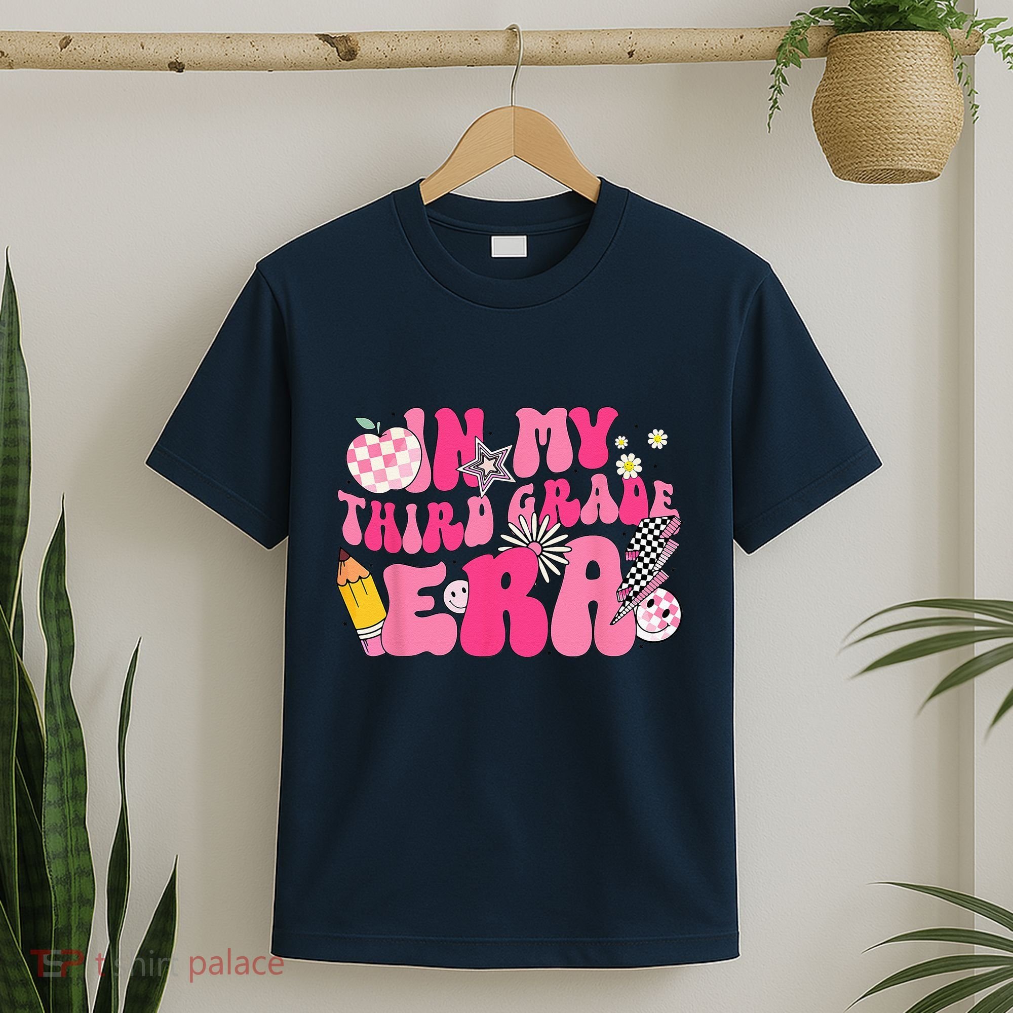 In My Third Grade Era Back To School 3rd Grade Retro Groovy T-Shirt