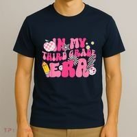 In My Third Grade Era Back To School 3rd Grade Retro Groovy T-Shirt thumb 3