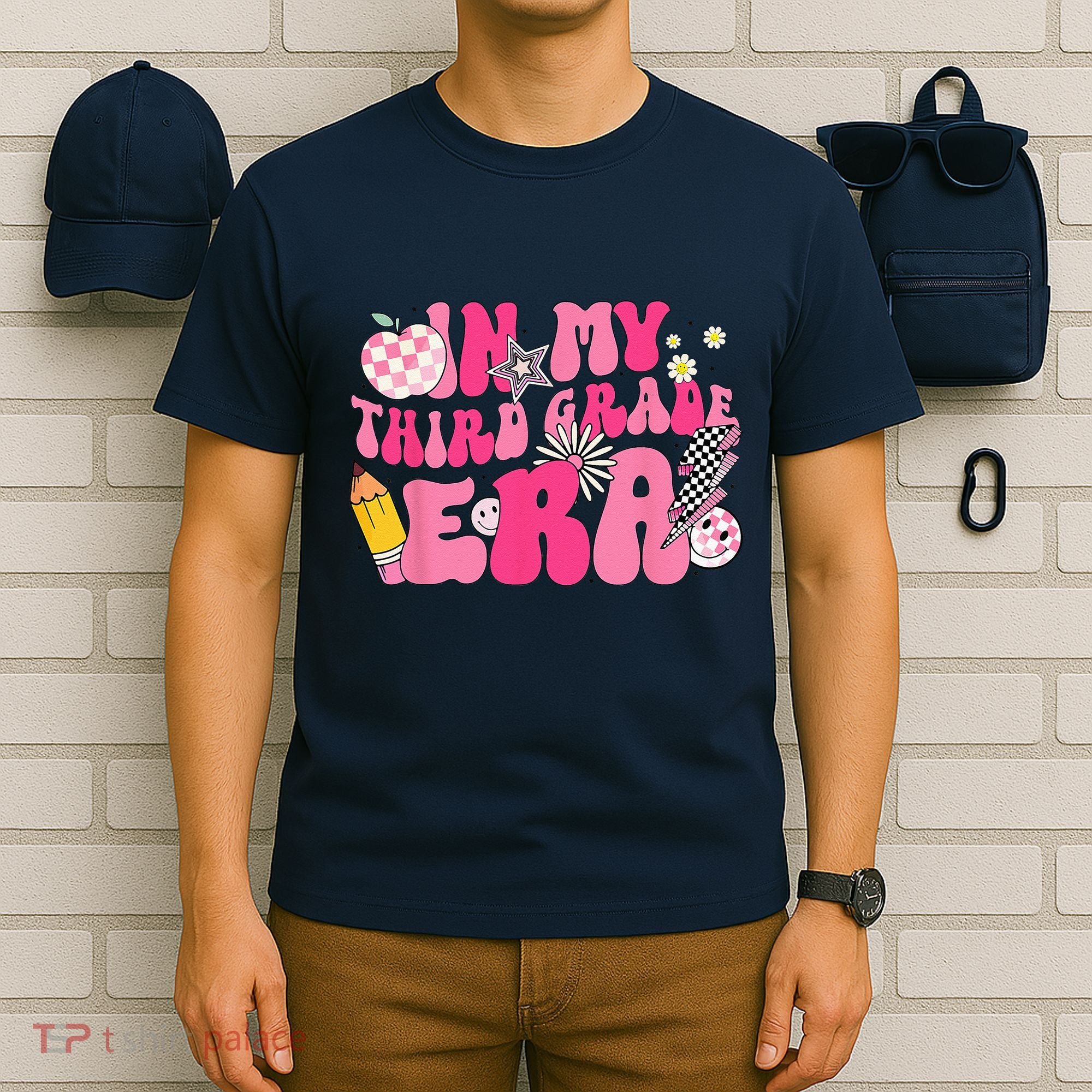 In My Third Grade Era Back To School 3rd Grade Retro Groovy T-Shirt