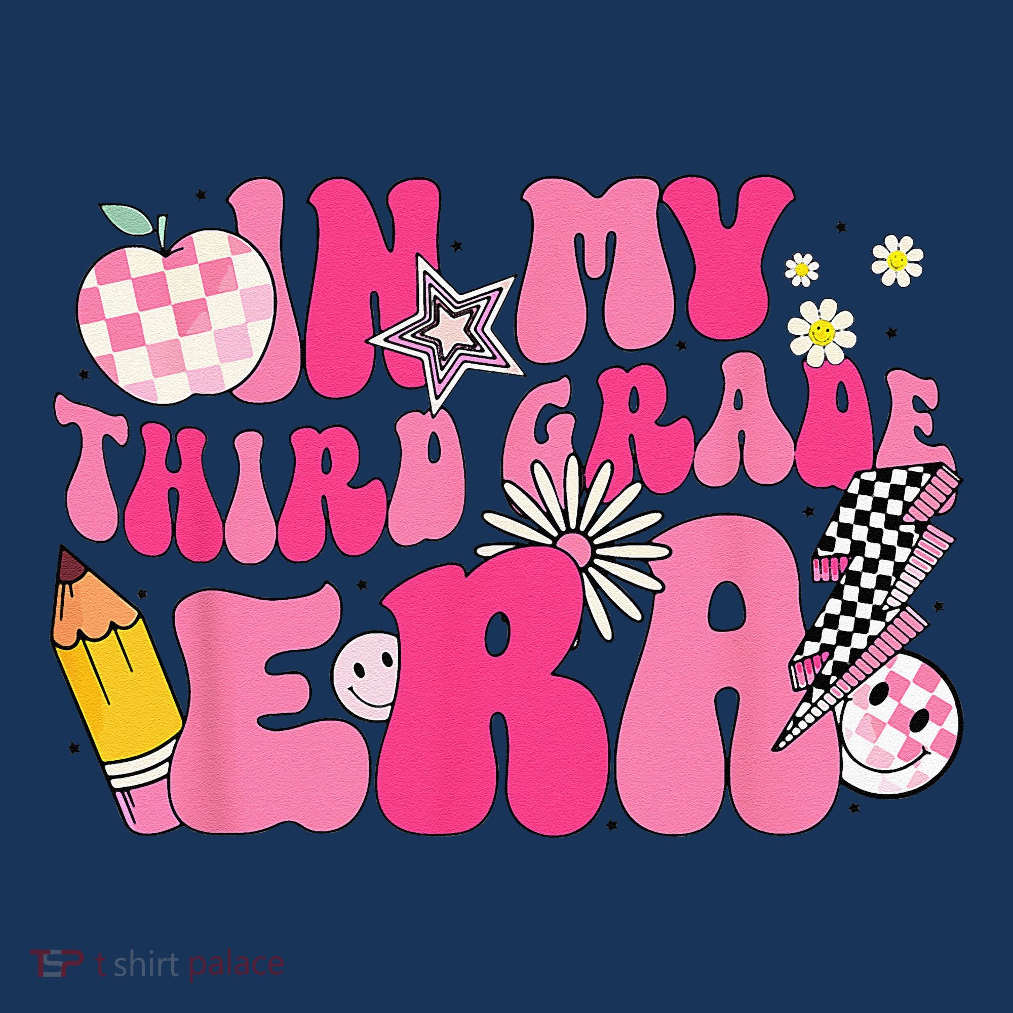In My Third Grade Era Back To School 3rd Grade Retro Groovy Baby Bodysuit