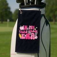 In My Third Grade Era Back To School 3rd Grade Retro Groovy Golf Towel thumb 2