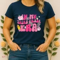 In My Third Grade Era Back To School 3rd Grade Retro Groovy Women's T-Shirt thumb 2
