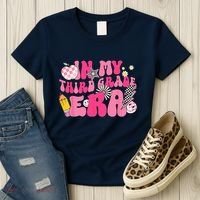 In My Third Grade Era Back To School 3rd Grade Retro Groovy Women's T-Shirt thumb 3