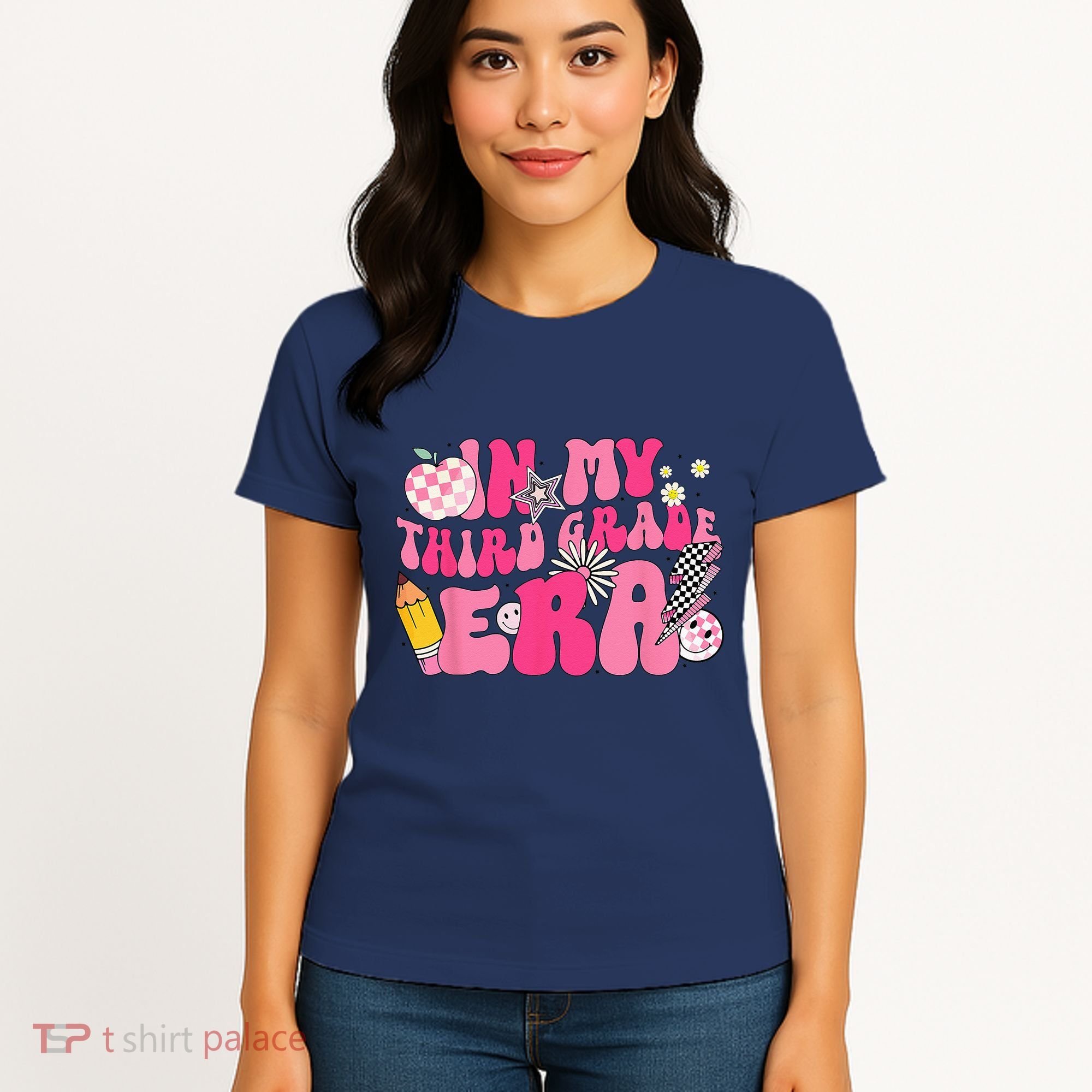 In My Third Grade Era Back To School 3rd Grade Retro Groovy Women's T-Shirt