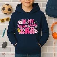 In My Third Grade Era Back To School 3rd Grade Retro Groovy Kids Hoodie thumb 2
