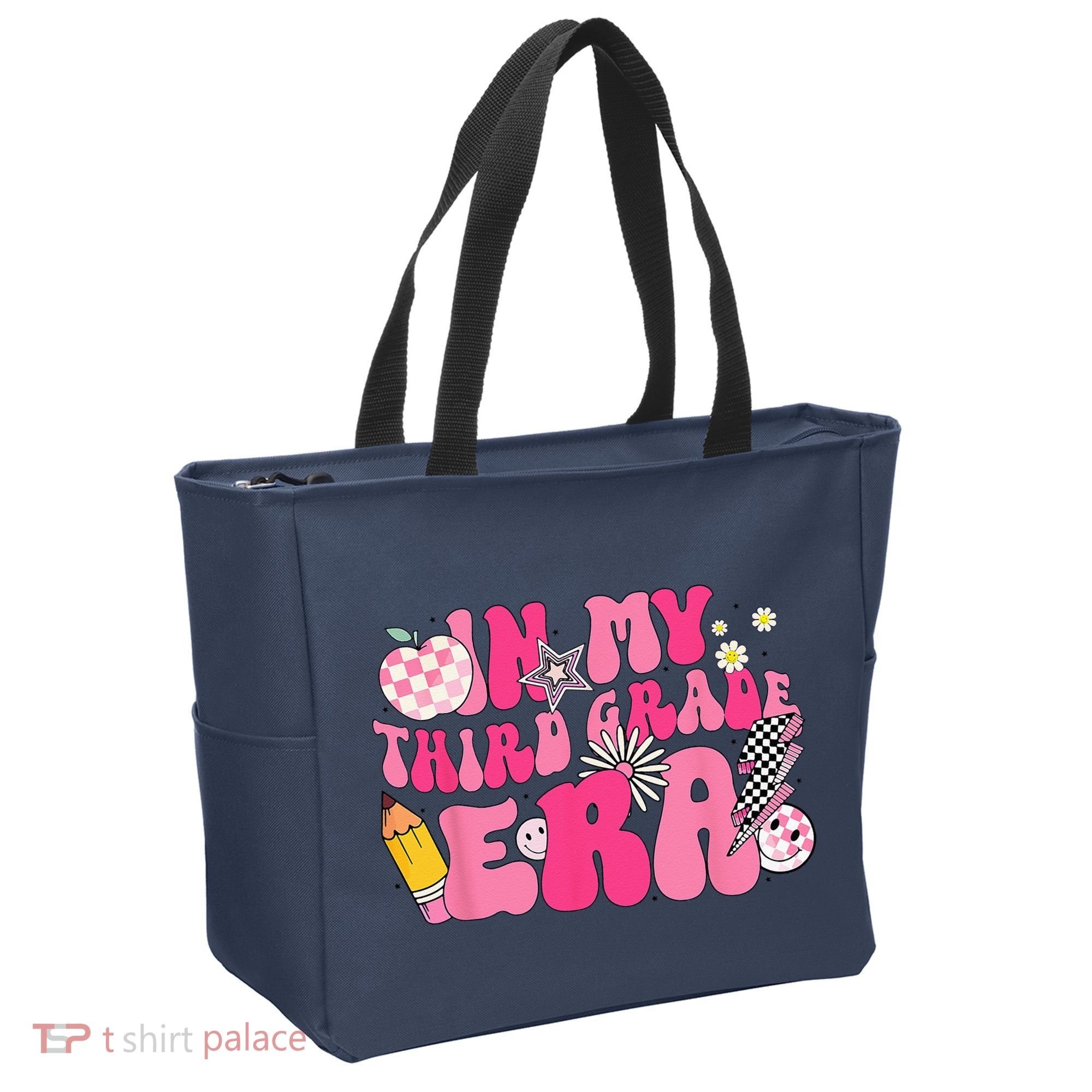 In My Third Grade Era Back To School 3rd Grade Retro Groovy Tote Bag