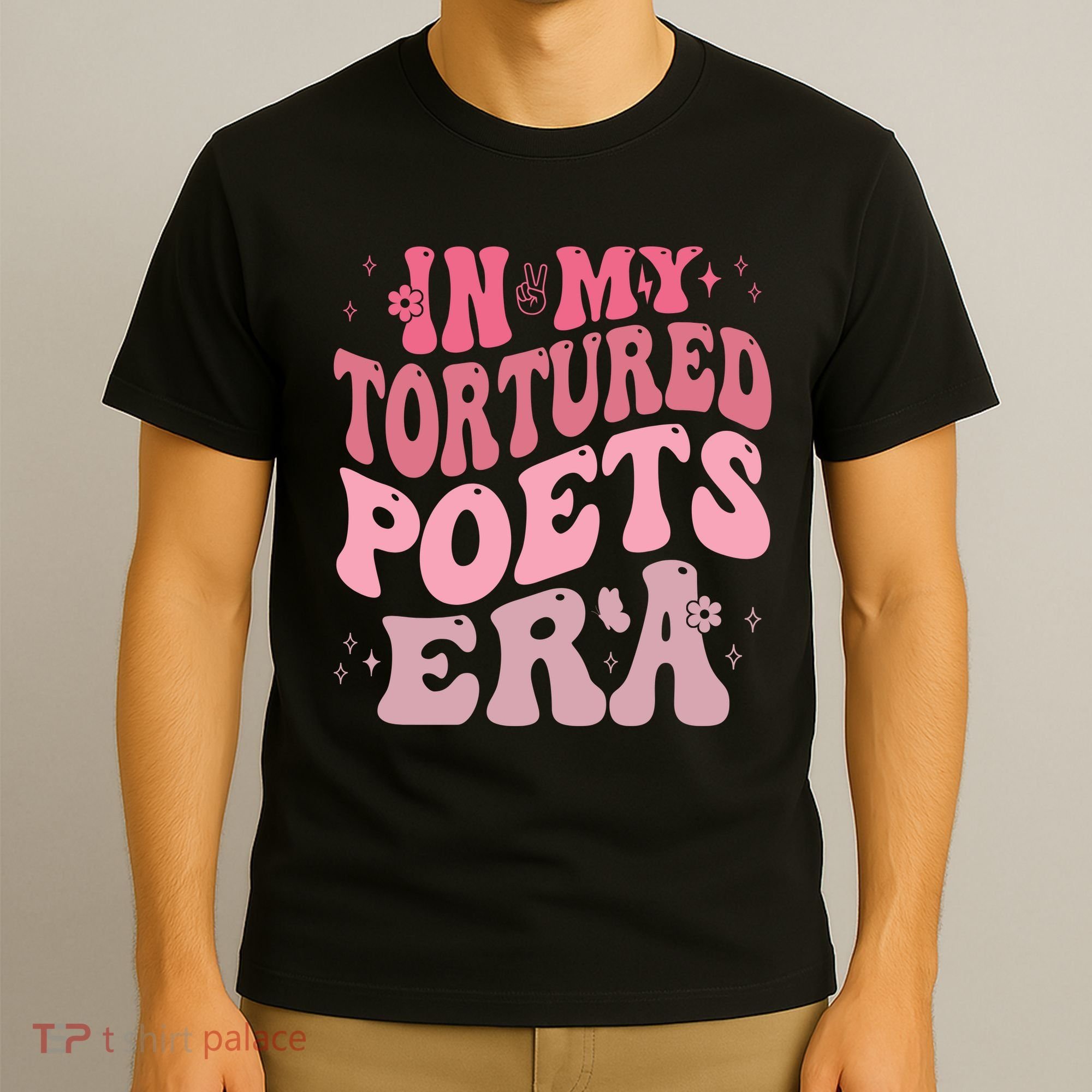In My Tortured Poets Era Pink Groovy T-Shirt