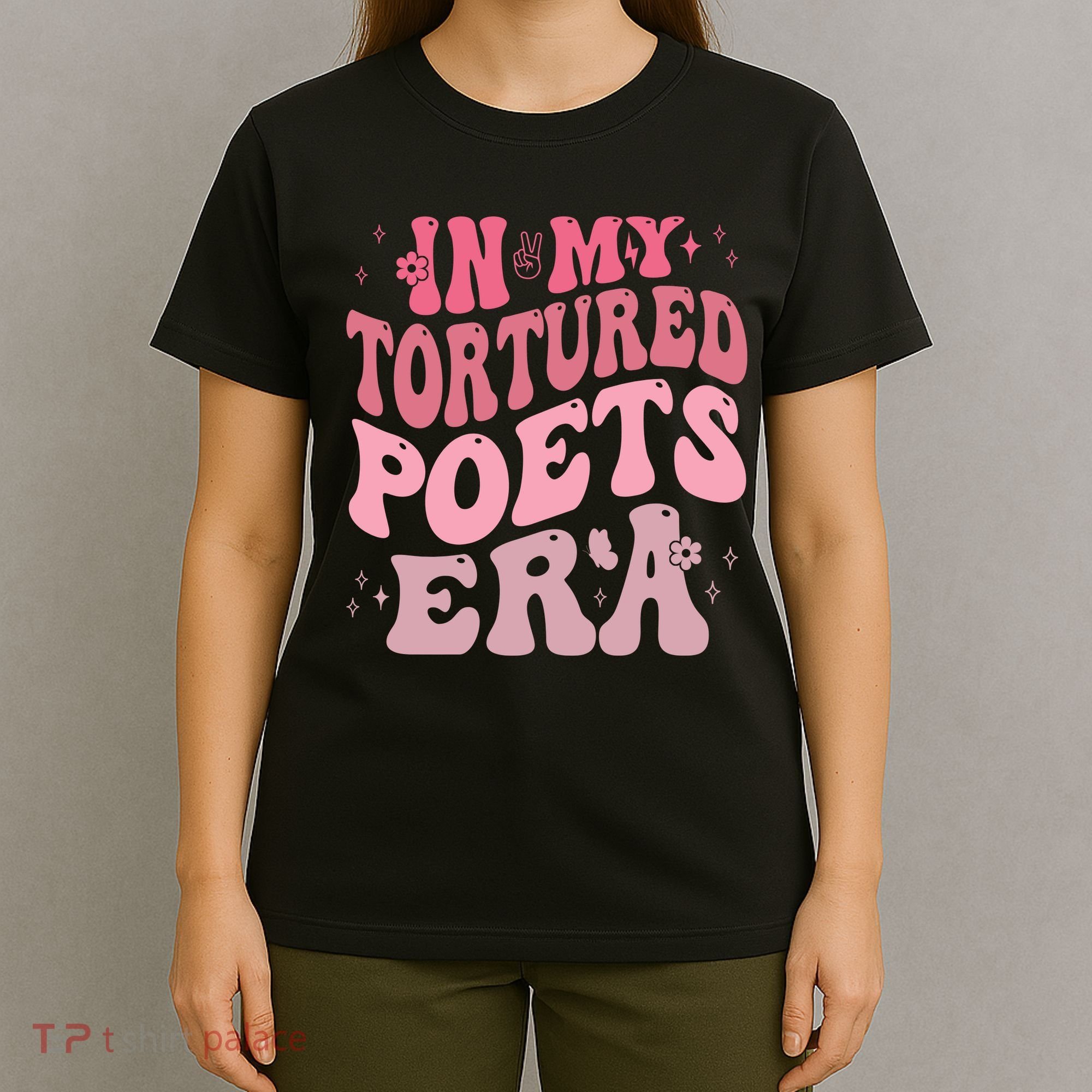 In My Tortured Poets Era Pink Groovy T-Shirt