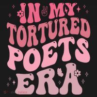 In My Tortured Poets Era Pink Groovy Women's Hoodie thumb 2