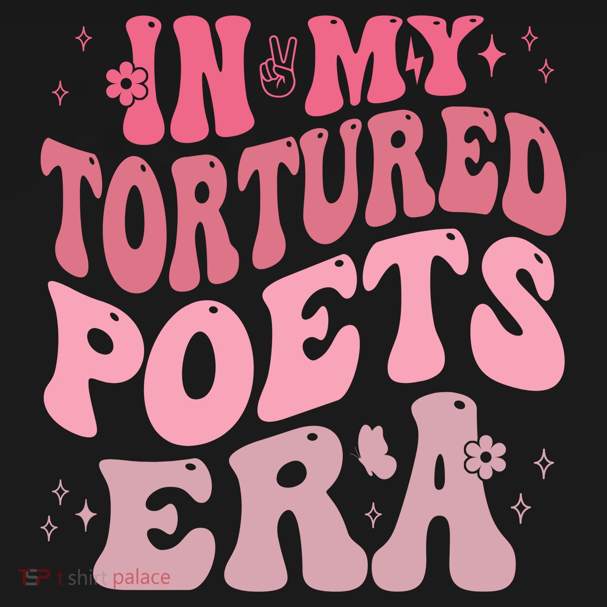 In My Tortured Poets Era Pink Groovy Women's Hoodie
