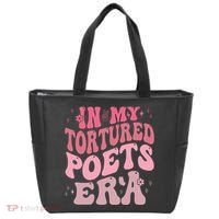 In My Tortured Poets Era Pink Groovy Tote Bag thumb 0