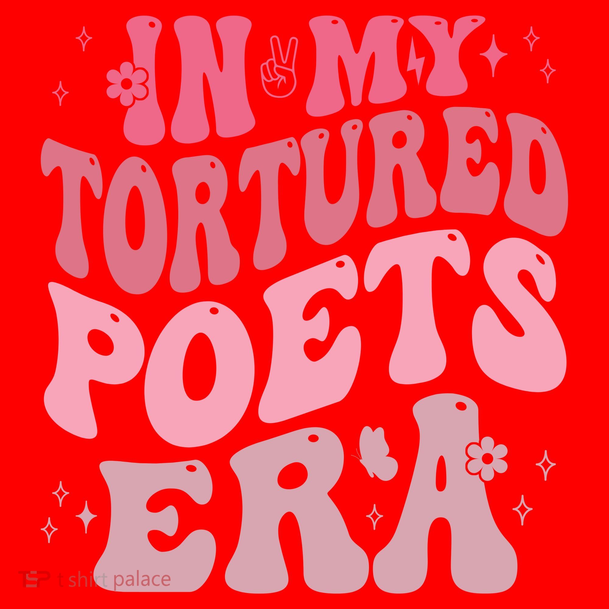 In My Tortured Poets Era Pink Groovy Santa Hat