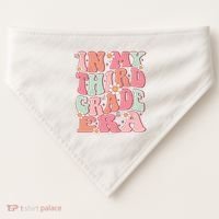 In My Third Grade Era Girl Cute Back To School 3rd Grade Era USA-Made Doggie Bandana thumb 0