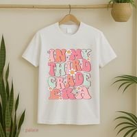 In My Third Grade Era Girl Cute Back To School 3rd Grade Era T-Shirt thumb 2