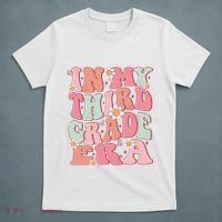 In My Third Grade Era Girl Cute Back To School 3rd Grade Era T-Shirt thumb 5