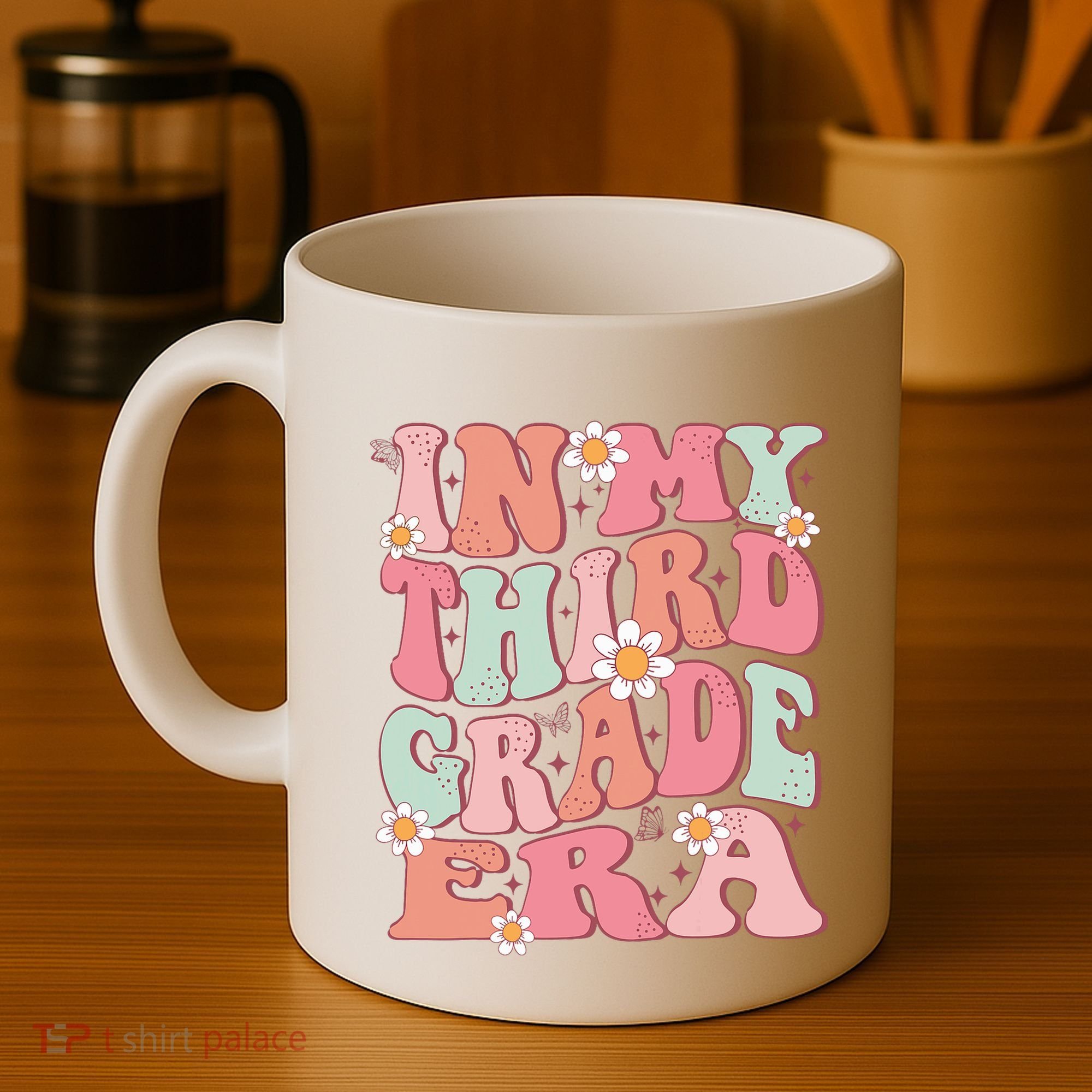 In My Third Grade Era Girl Cute Back To School 3rd Grade Era Coffee Mug