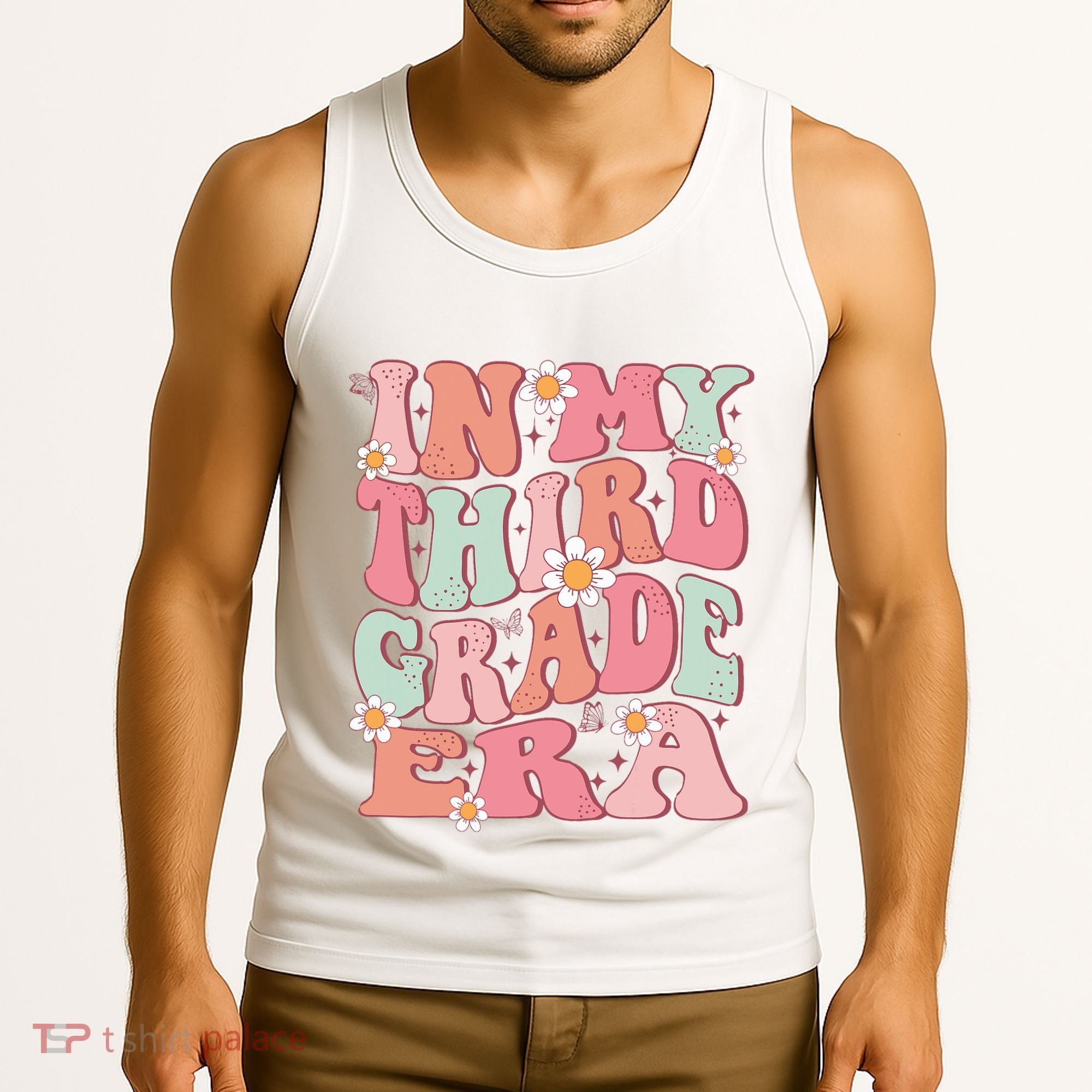 In My Third Grade Era Girl Cute Back To School 3rd Grade Era Tank Top