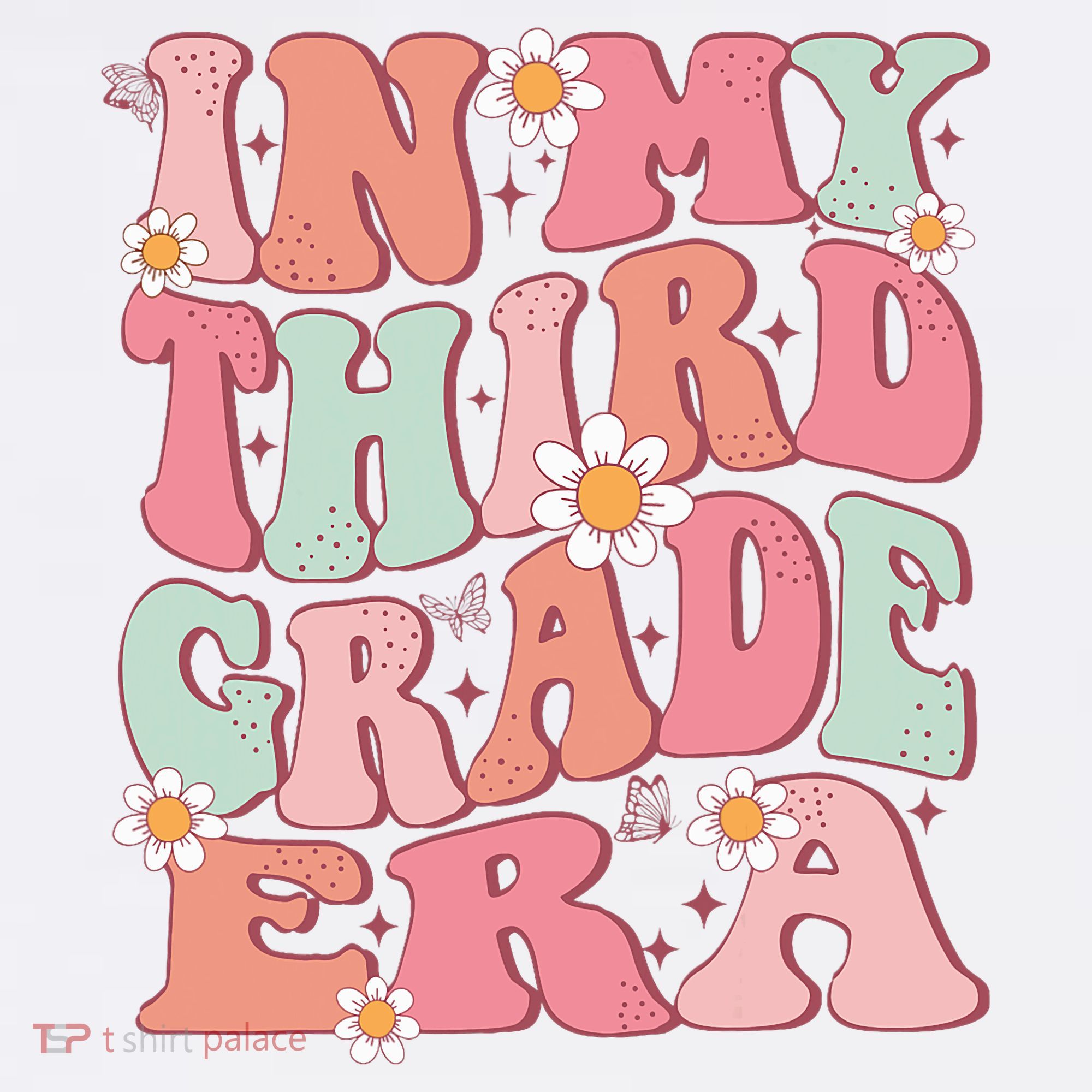 In My Third Grade Era Girl Cute Back To School 3rd Grade Era Tank Top
