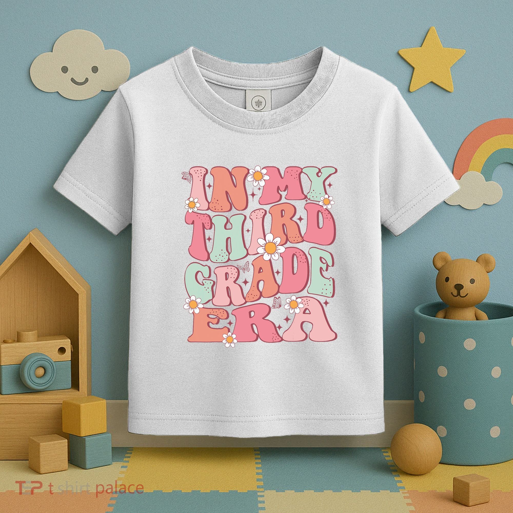 In My Third Grade Era Girl Cute Back To School 3rd Grade Era Toddler T-Shirt