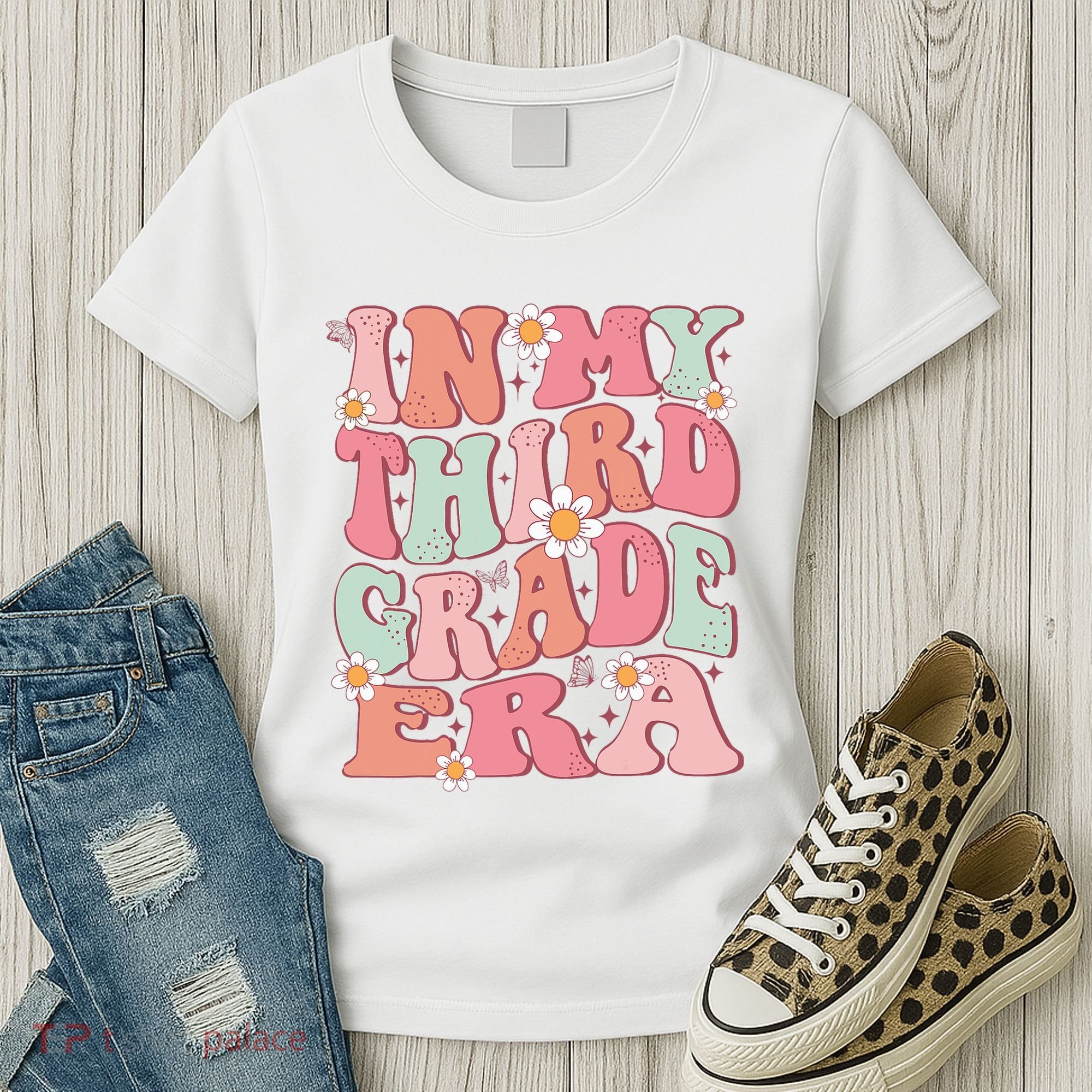 In My Third Grade Era Girl Cute Back To School 3rd Grade Era Women's T-Shirt