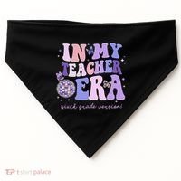 In My Teacher Era Sixth Grade Version 6th Grade Teacher Era USA-Made Doggie Bandana thumb 0
