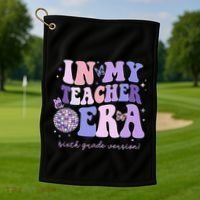 In My Teacher Era Sixth Grade Version 6th Grade Teacher Era Golf Towel thumb 1