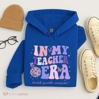 In My Teacher Era Sixth Grade Version 6th Grade Teacher Era Hoodie thumb 4