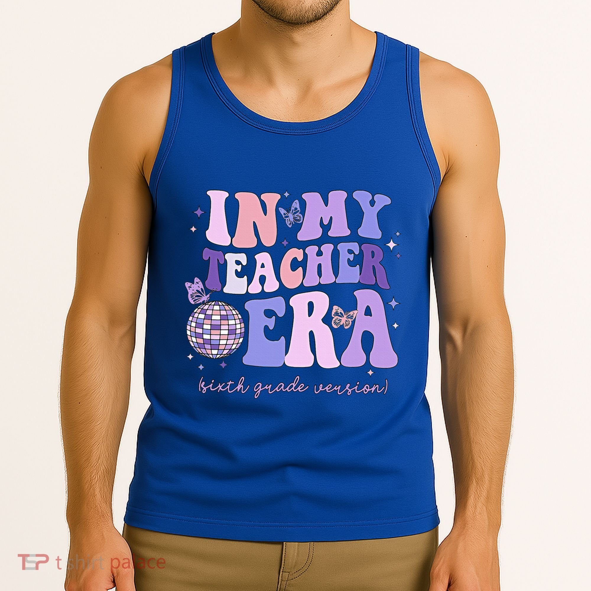 In My Teacher Era Sixth Grade Version 6th Grade Teacher Era Tank Top
