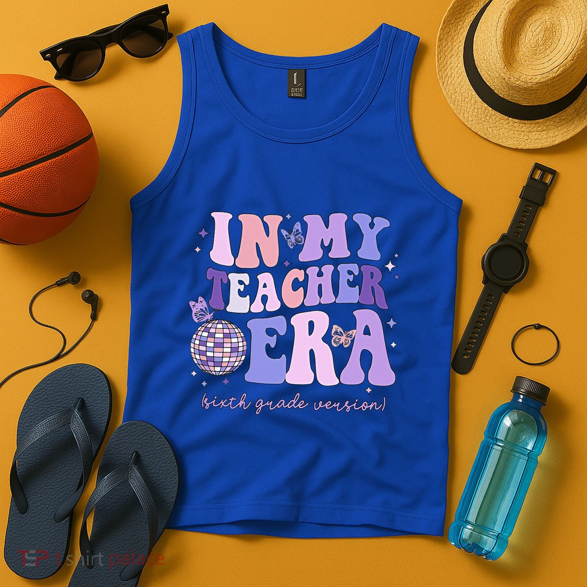 In My Teacher Era Sixth Grade Version 6th Grade Teacher Era Tank Top