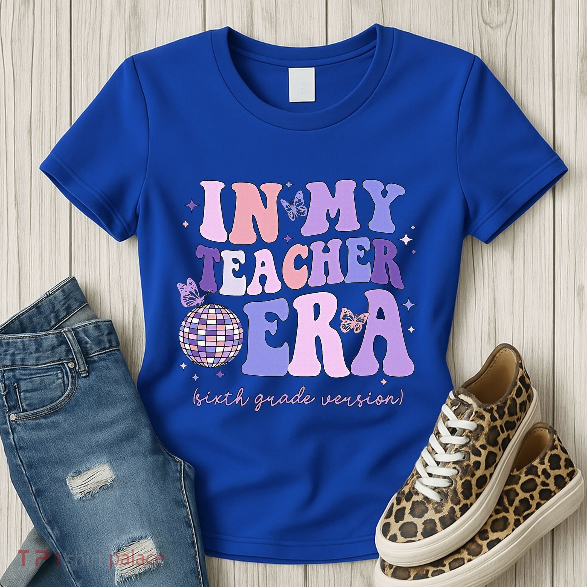 In My Teacher Era Sixth Grade Version 6th Grade Teacher Era Women's T-Shirt